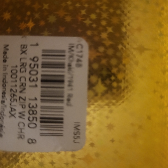 Coach - Large Corner Zip Wristlet In Signature Canvas with electric red - Picture 10 of 11